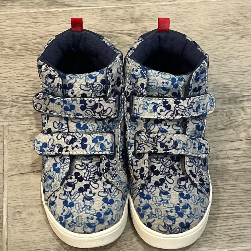Baby Gap Disney High Top Sneakers Mickey Mouse‎ Little Kid Size 10 Disney Shoes
